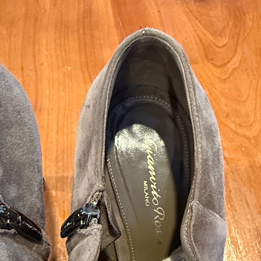 Gianvito Rossi Suede Ankle Booties - Picture 5 of 9